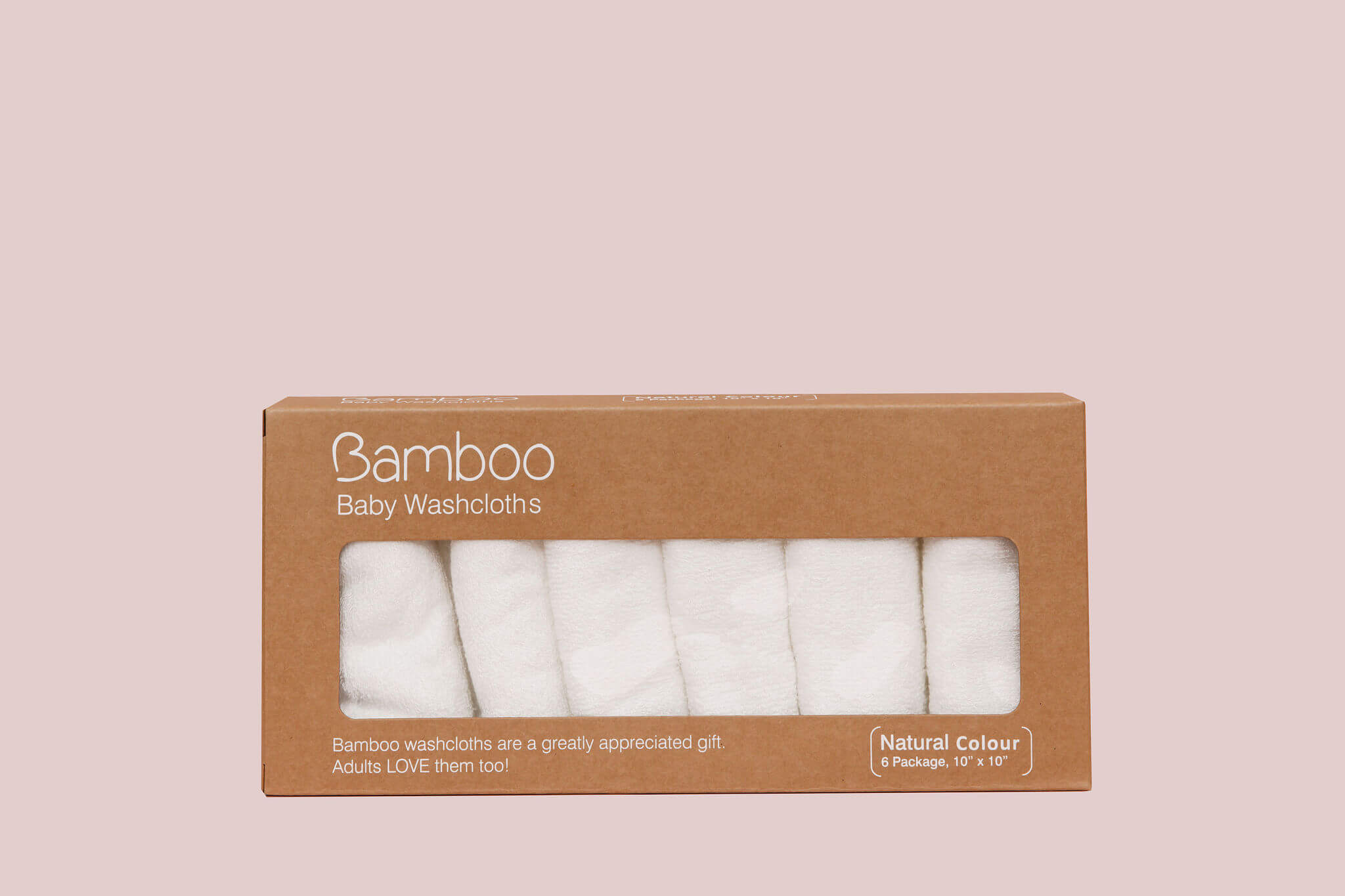 Bamboo Washcloths Pack of 6 AquaLux Baby Company